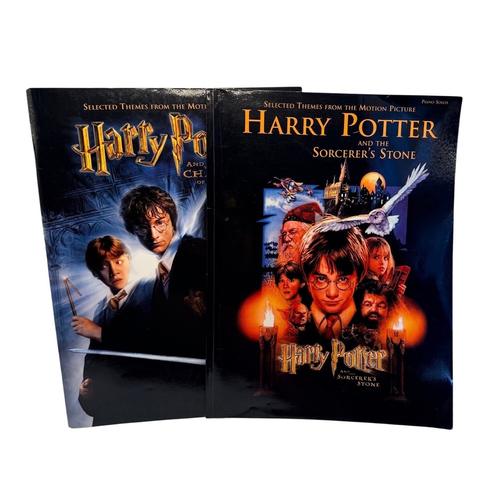 Harry Potter Piano Sheet Music Books Sorcerer's Stone Chamber of Secrets Set